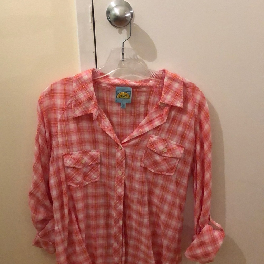 Super cozy button down shirt.